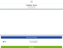 Tablet Screenshot of encinotajmahal.com